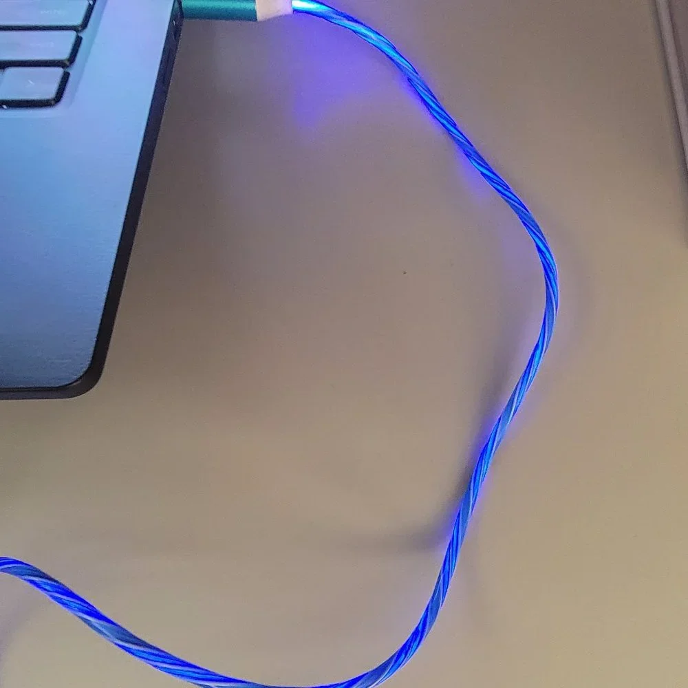Type-C LED Charging Cord, 3ft